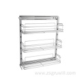 Kitchen and bathroom wall-mounted 3-tier storage rack
